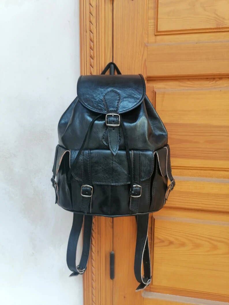 HandmadeBestSeller – wholesale Backpack – Unisex – Moroccan Leather backpack0
