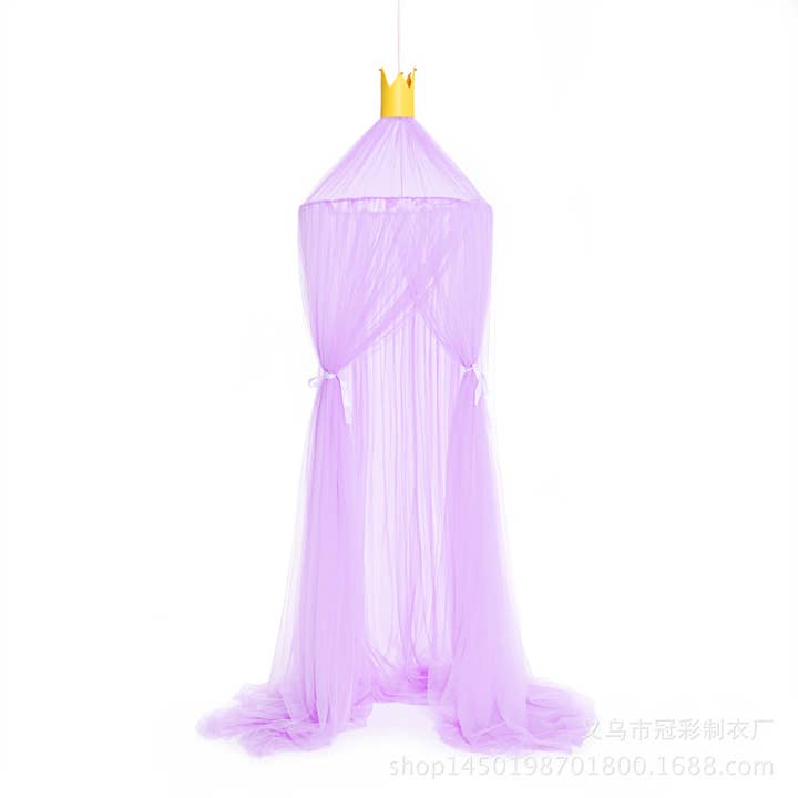 MyKids-USA® - Wholesale Bed Canopy - Kids & Baby - Children’s Room Round Top Baby Crib Mosquito Net, Trendy Summer Palace-Style Bed Canopy, Installation-Free Baby Mosquito Protection Cover2