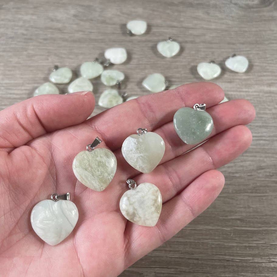 Keystone Crystals - Wholesale Individuele bedel/hanger - 20mm Edelsteen Hart Hangers – Groothandel Sieraden38