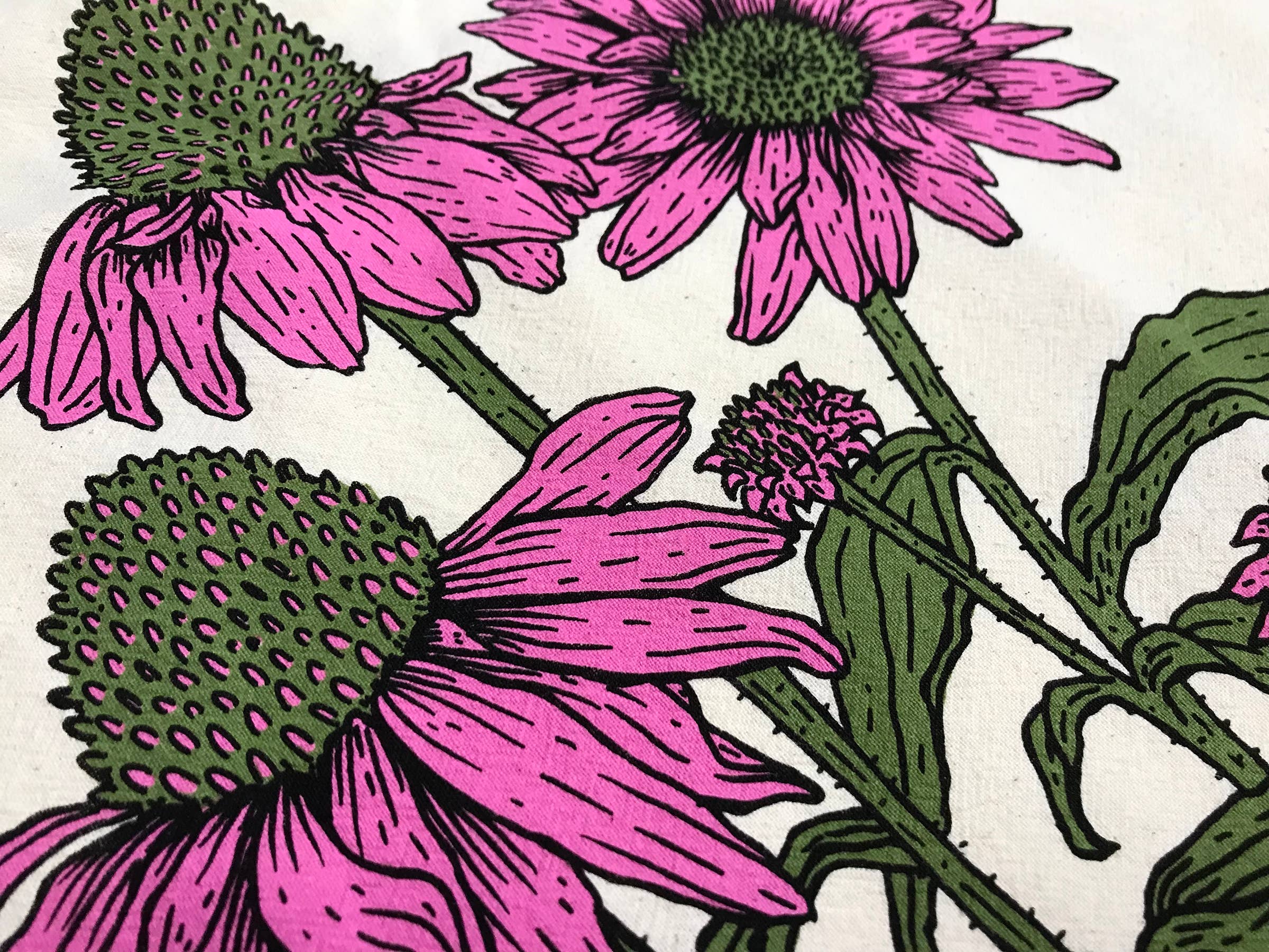 Stacey Malasky - Wholesale Tea Towel - Echinacea Tea Towel3