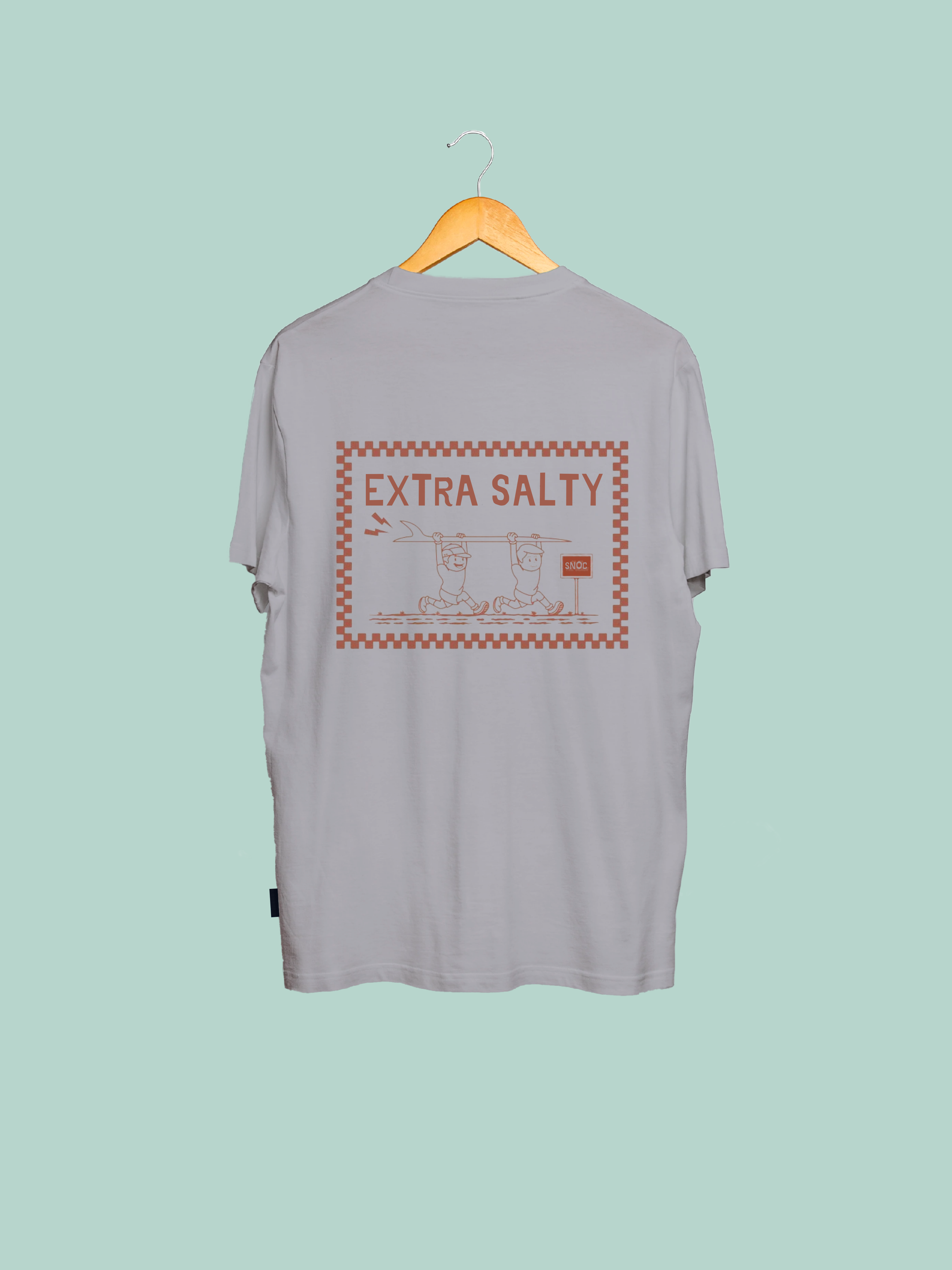 SNOC - Wholesale Screen Printed T-Shirt - Unisex - SNOC EXTRA SALTY T-SHIRT0
