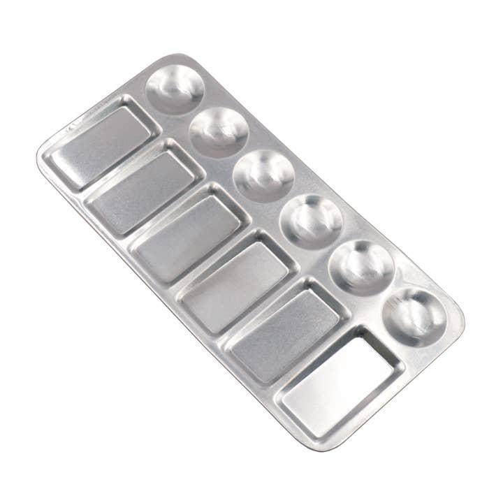 Angels Craft - Wholesale Palet/mengbord - Aluminiumverfpalet, rechthoekig, 1-kt1