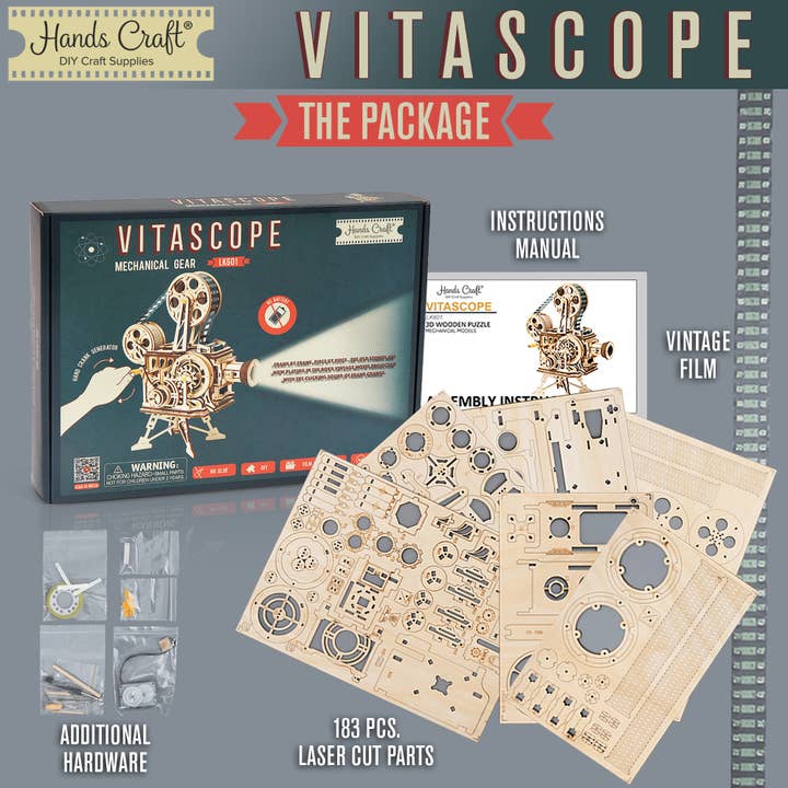 Hands Craft - Wholesale DIY Craft Kit - DIY Wooden Puzzle: Vitascope