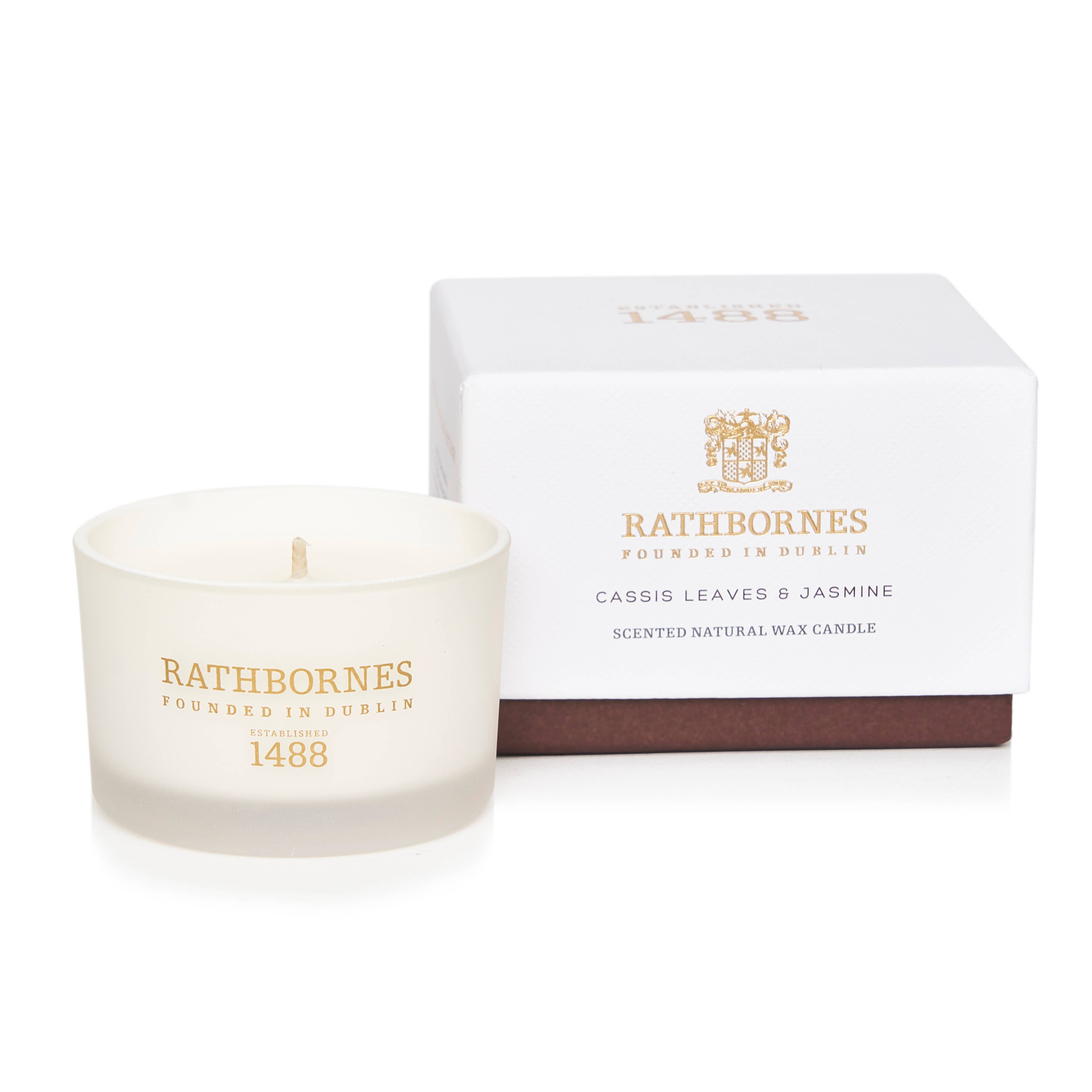 Rathbornes 1488 - Wholesale Jar/Filled Candle - Cassis Leaves And Jasmine Scented Luxury Candle (Tester)1