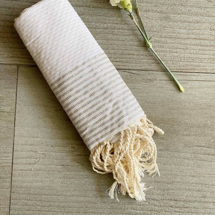 Scents and Feel – wholesale Badhandduk – Gästhandduk med lurex och bikakemönster