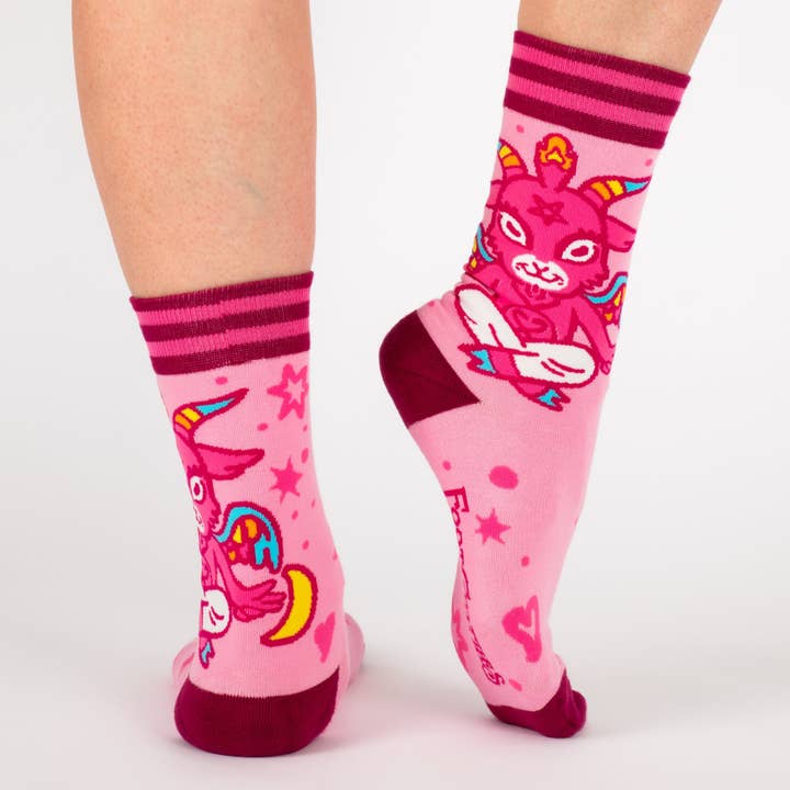 FootClothes LLC – Meias - Unissexo por atacado – Meias fofas Baphomet