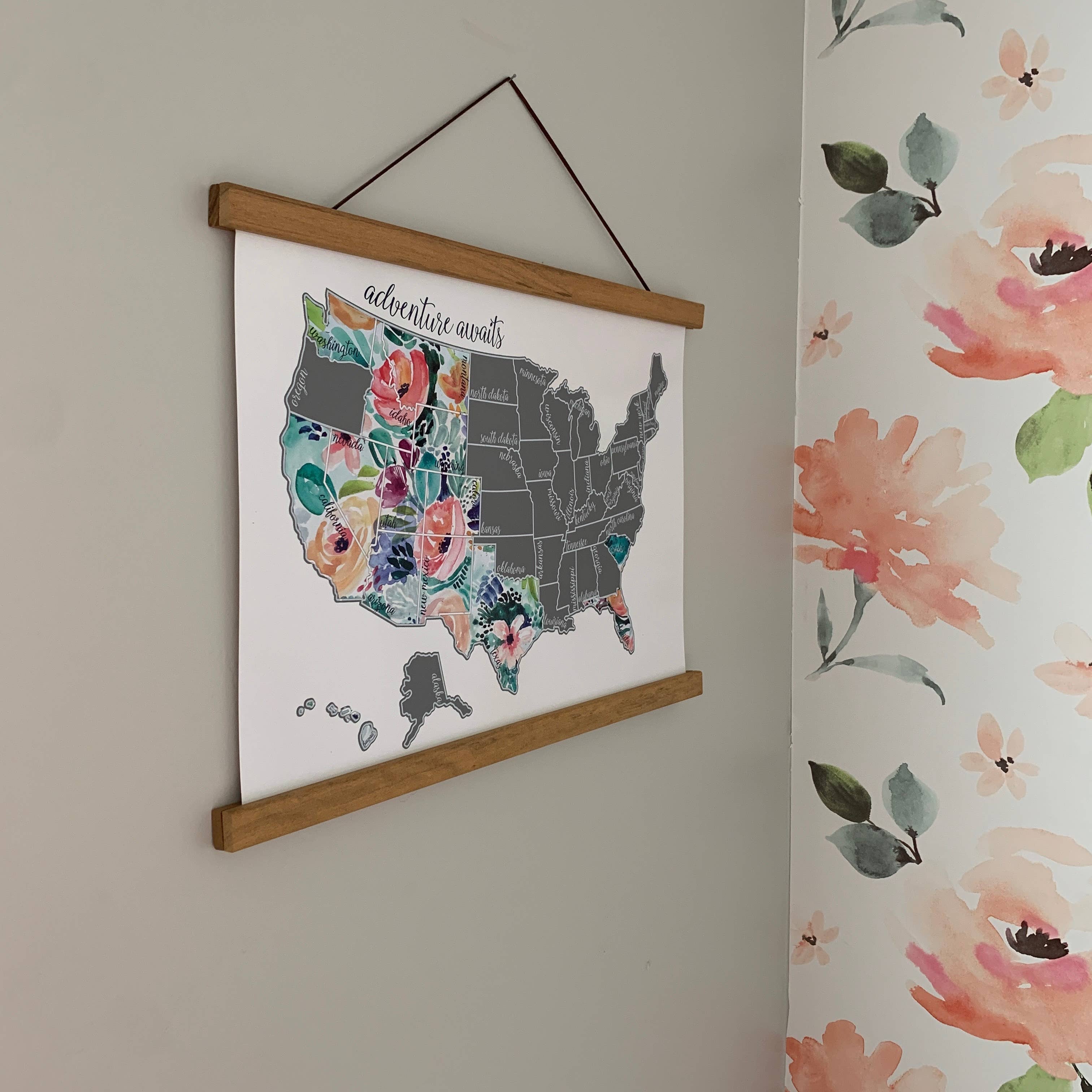 Waypoint Wanders - Wholesale Plattegrond - Magnetisch hangframe van teakhout5