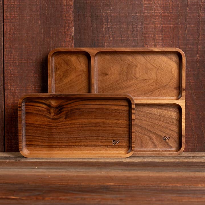 Laurel Mercantile - Wholesale Desk Organizer - Walnut Wooden Valet8