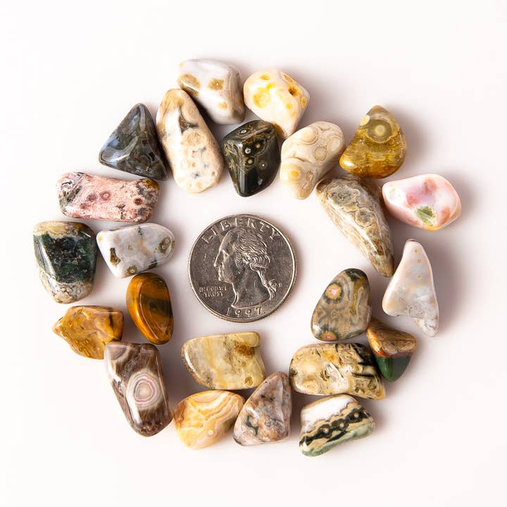 Tree of Life Gems - Wholesale Spiritual stone/crystal - Small Tumbled Ocean Japer (Sea Jasper)5
