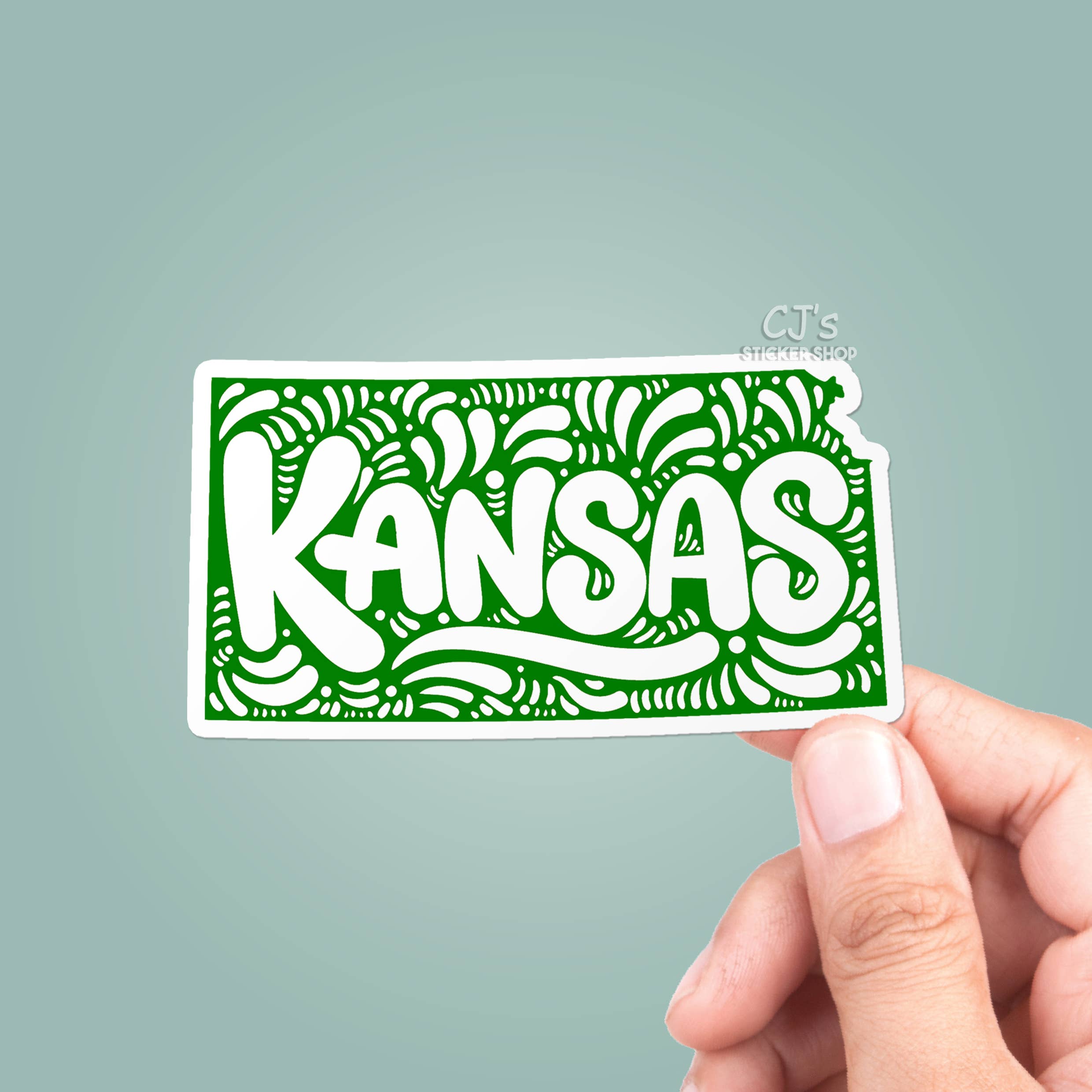 CJ's Sticker Shop - Wholesale Sticker - Kansas State Colorful Sticker Vinyl Decal