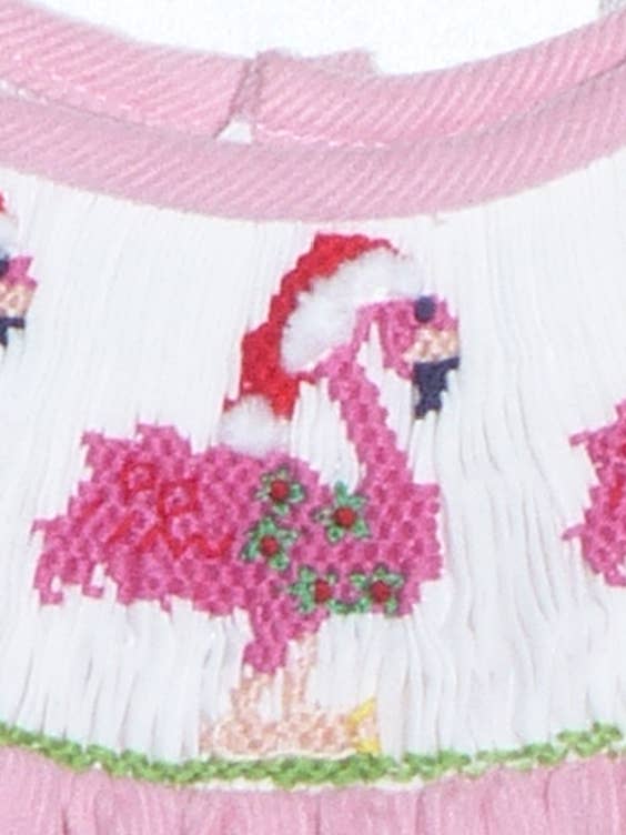 Conjunto de Pantalón Acolchado Flamenco de Pana Rosa para venta al por mayor de Hello Bebes!