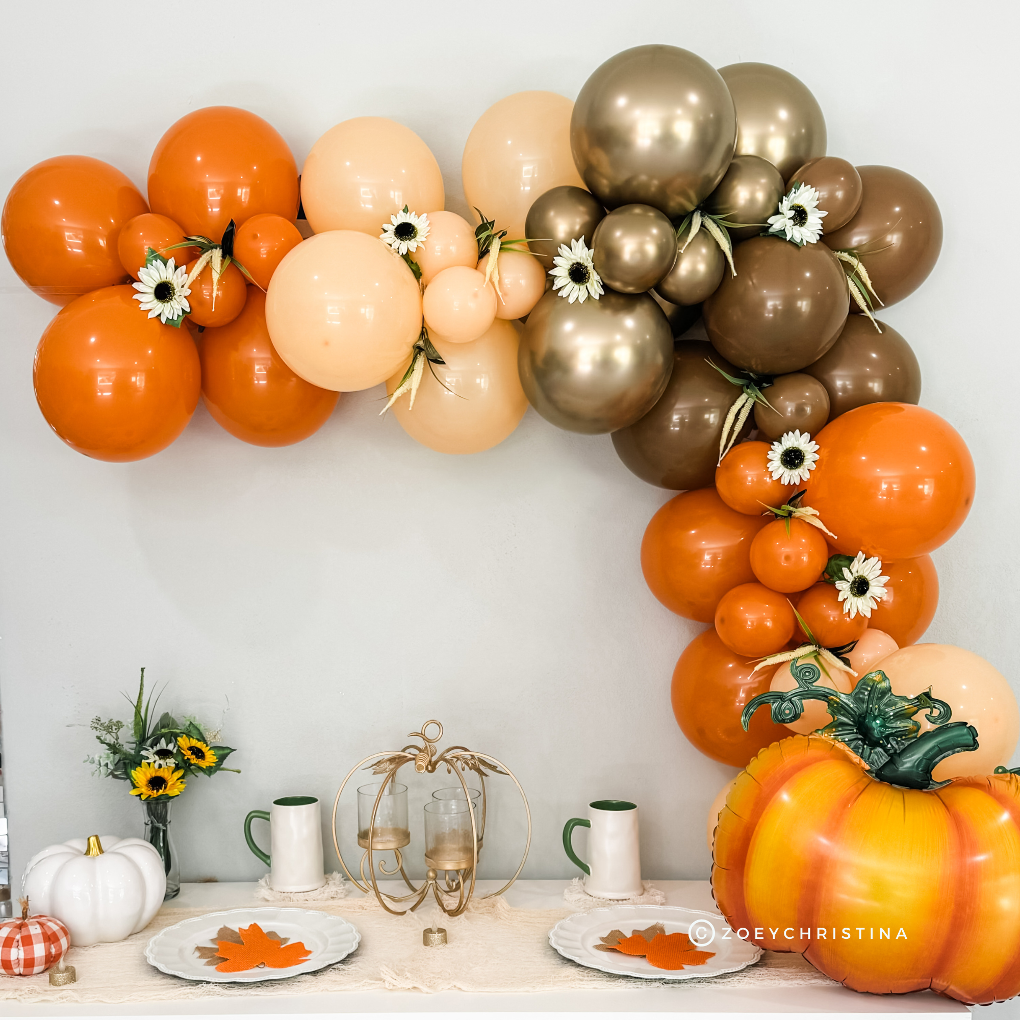 Zoey Christina – Großhandel Luftballons – Kürbis-Folienballon – Herbst, Ernte & Erntedankfest-Party3