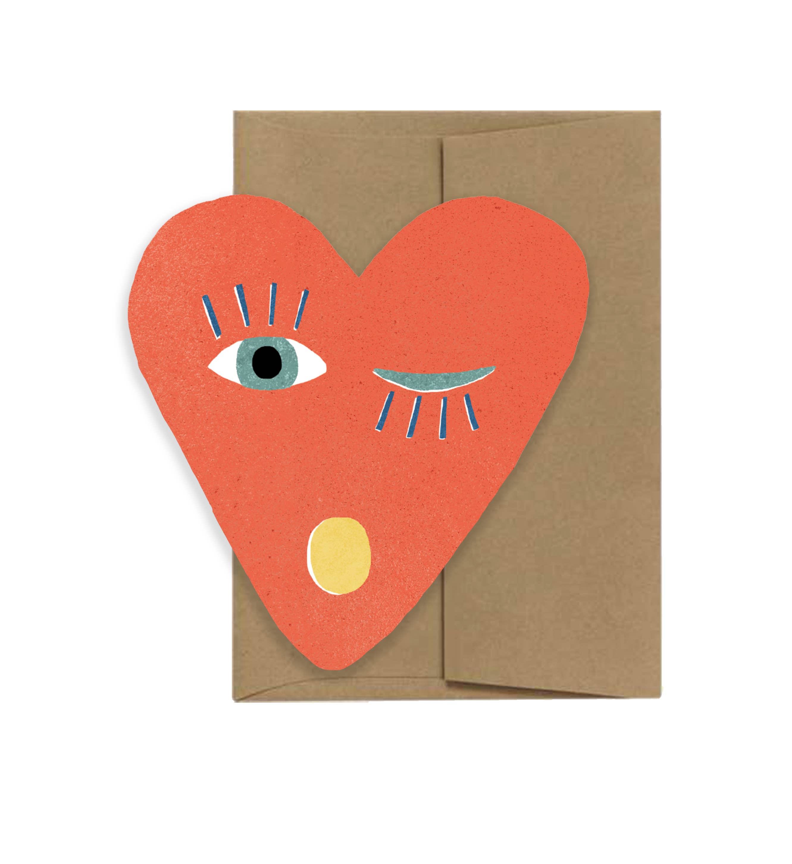 Isatopia – wholesale Alla hjärtans dag-kort – Heart Blink - Die Cut-kort