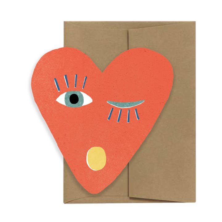 Isatopia – wholesale Alla hjärtans dag-kort – Heart Blink - Die Cut-kort0