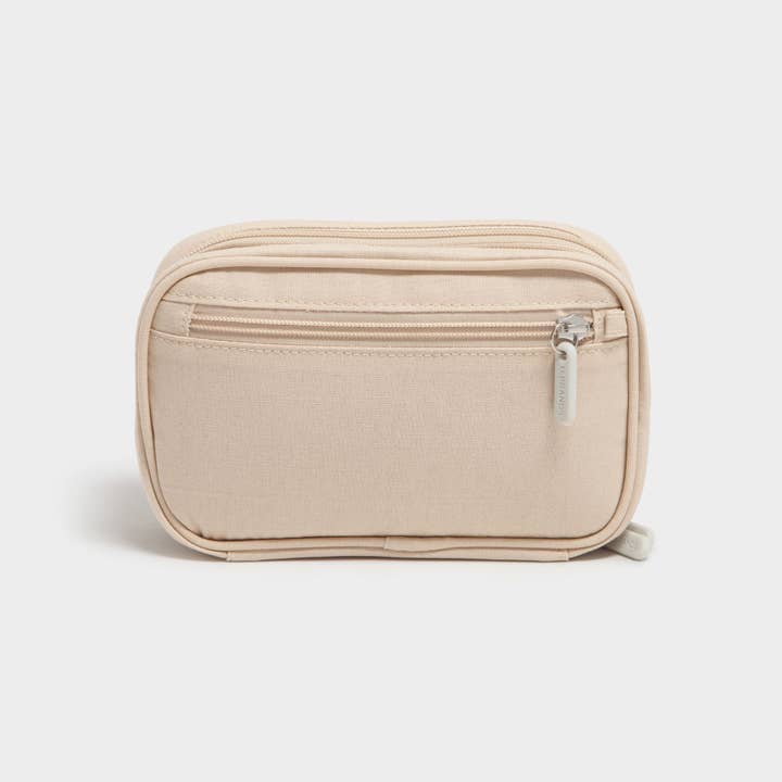 U Brands The Dual Zip - Sand Canvas Tech Organizer for wholesale by U Brands