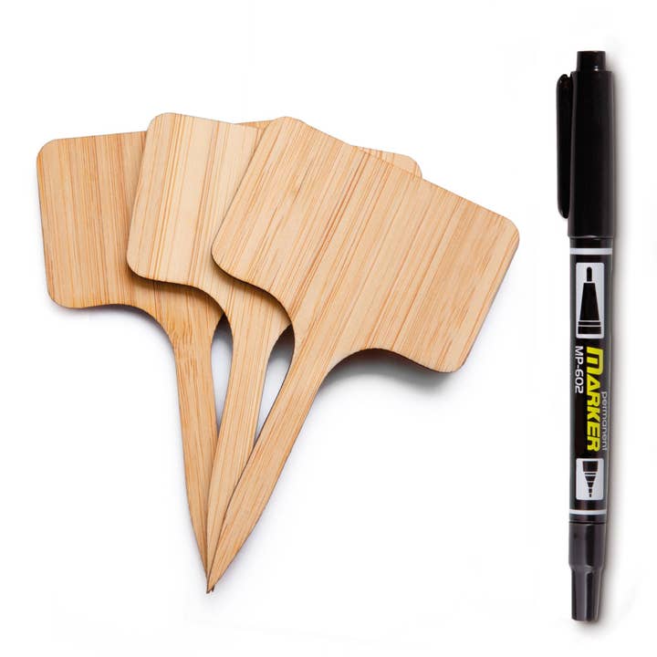 Vendix GmbH - Wholesale Garden Tool - 30x bamboo plant plugs for labelling with marker6