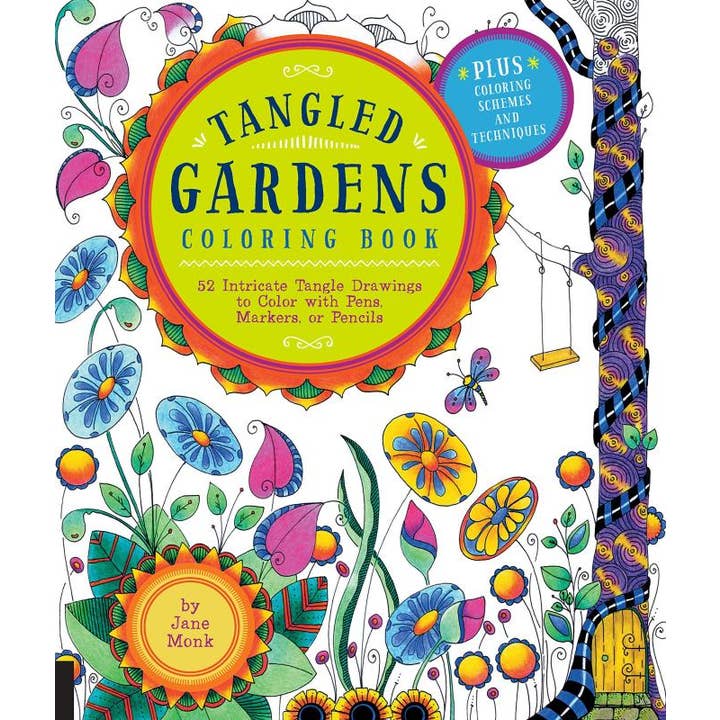 Microcosm Publishing & Distribution - Wholesale Coloring Book - Adult - Tangled Gardens Coloring Book