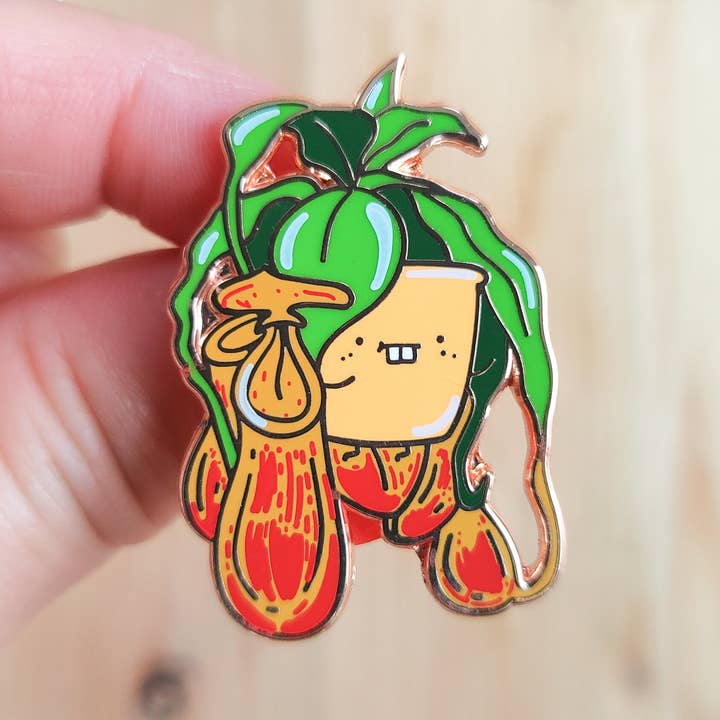 Spilla smaltata Pitcher Plant per la vendita all'ingrosso da parte di Home by Faith