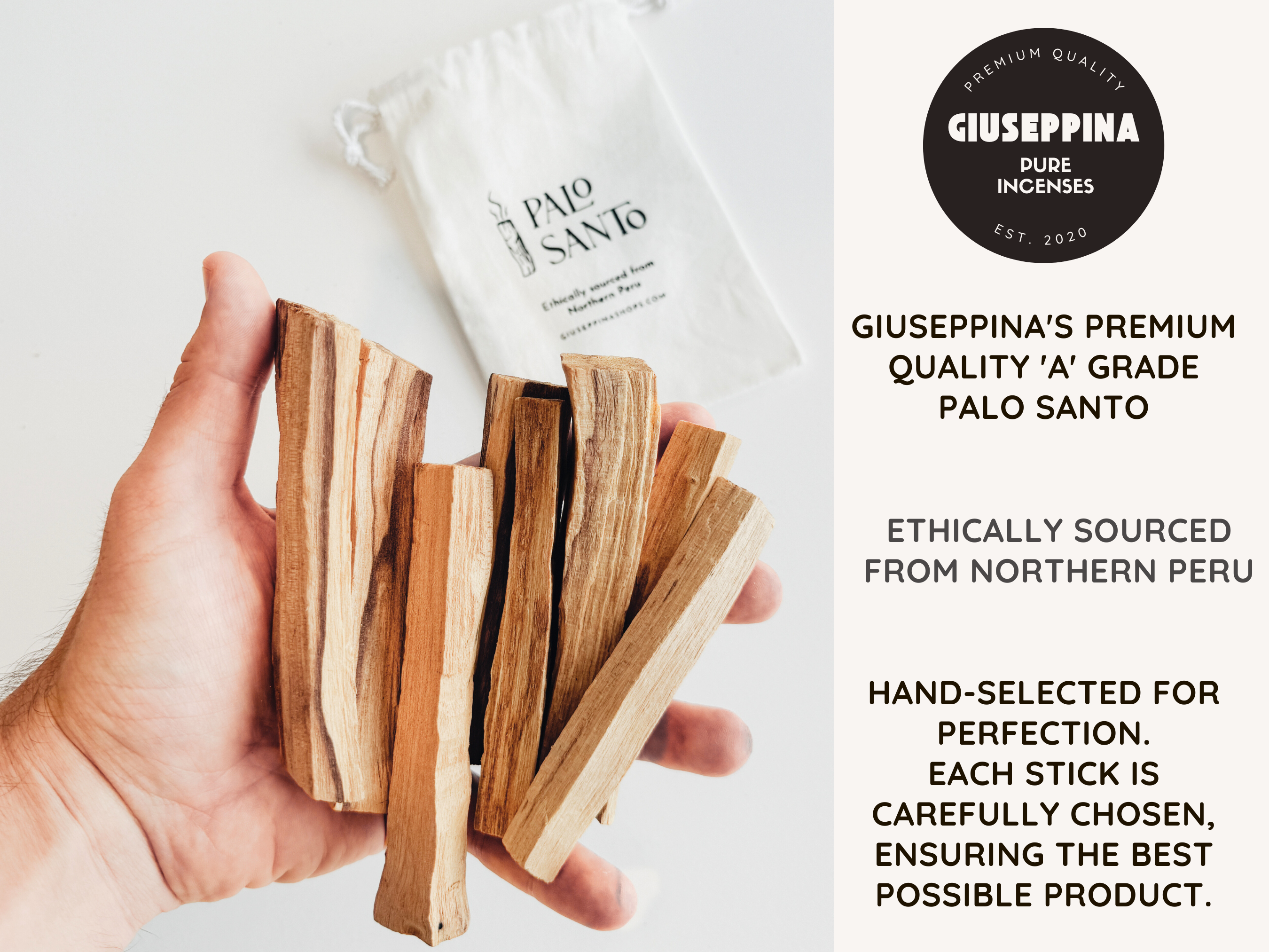 Giuseppina Shop - Wholesale Sage Bundle - Palo Santo Sticks - Our Signature Bundle Palo Santo Sticks 2