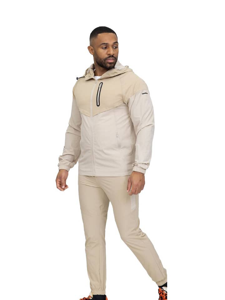 SOFTSHELL HOODED WINDBREAKER JACKET JOGGER for wholesale by J5FASHION