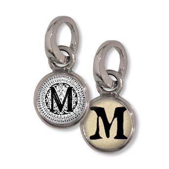 Bubble Dot Initial M for wholesale by Pick Up Sticks Jewelry Company