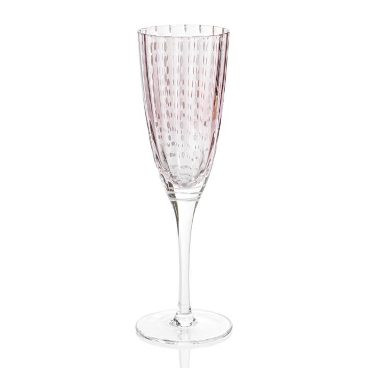 Zodax - Vendita all'ingrosso Flute da champagne - Flute da champagne Portofino White Dot