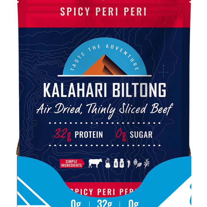 Stryve Foods, LLC - Wholesale Jerky - Kalahari Biltong Spicy Peri Peri - 2oz