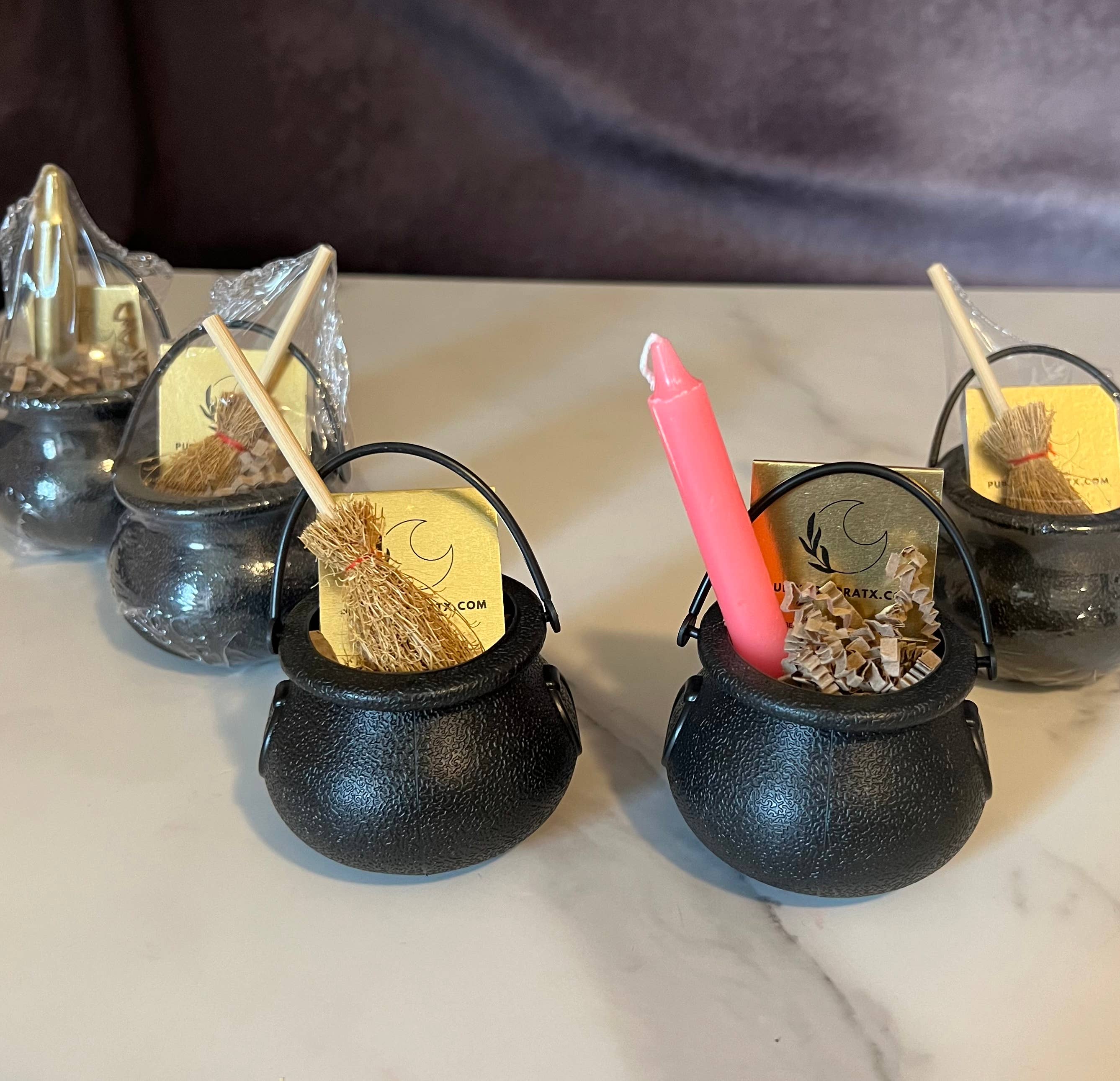 Purple Door ATX - Wholesale Spiritual Stone/Crystal - Crystal Confetti Witch Brew Mystery Scoops Pack in Cauldron1