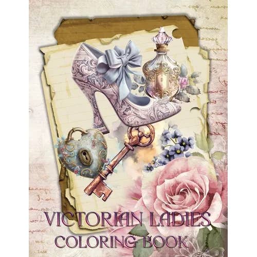 Books by splitShops - Wholesale Book - Adult - Victorian Ladies Coloring Book - Paperback