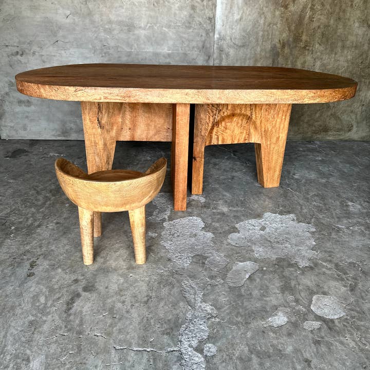 Office Objets - Wholesale Coffee Table - Massive mango wood table 2m10x1m22