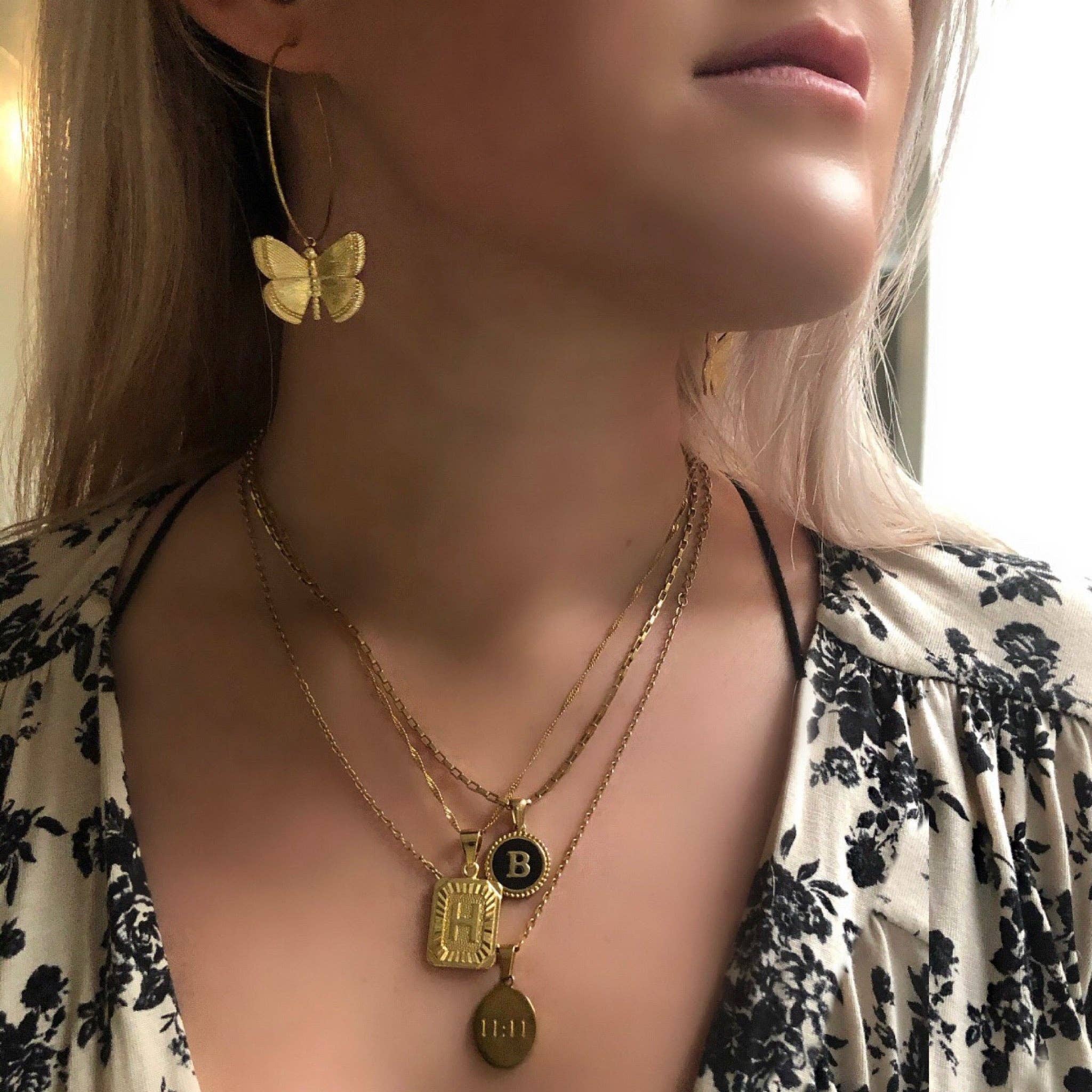 Kismet Showroom - Wholesale Hoop Earrings - Magnolia Butterfly Hoop7