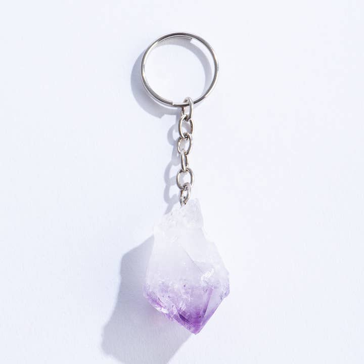 Amethyst (Keychain) - Crafted in Brazil for wholesale by GeoCentral