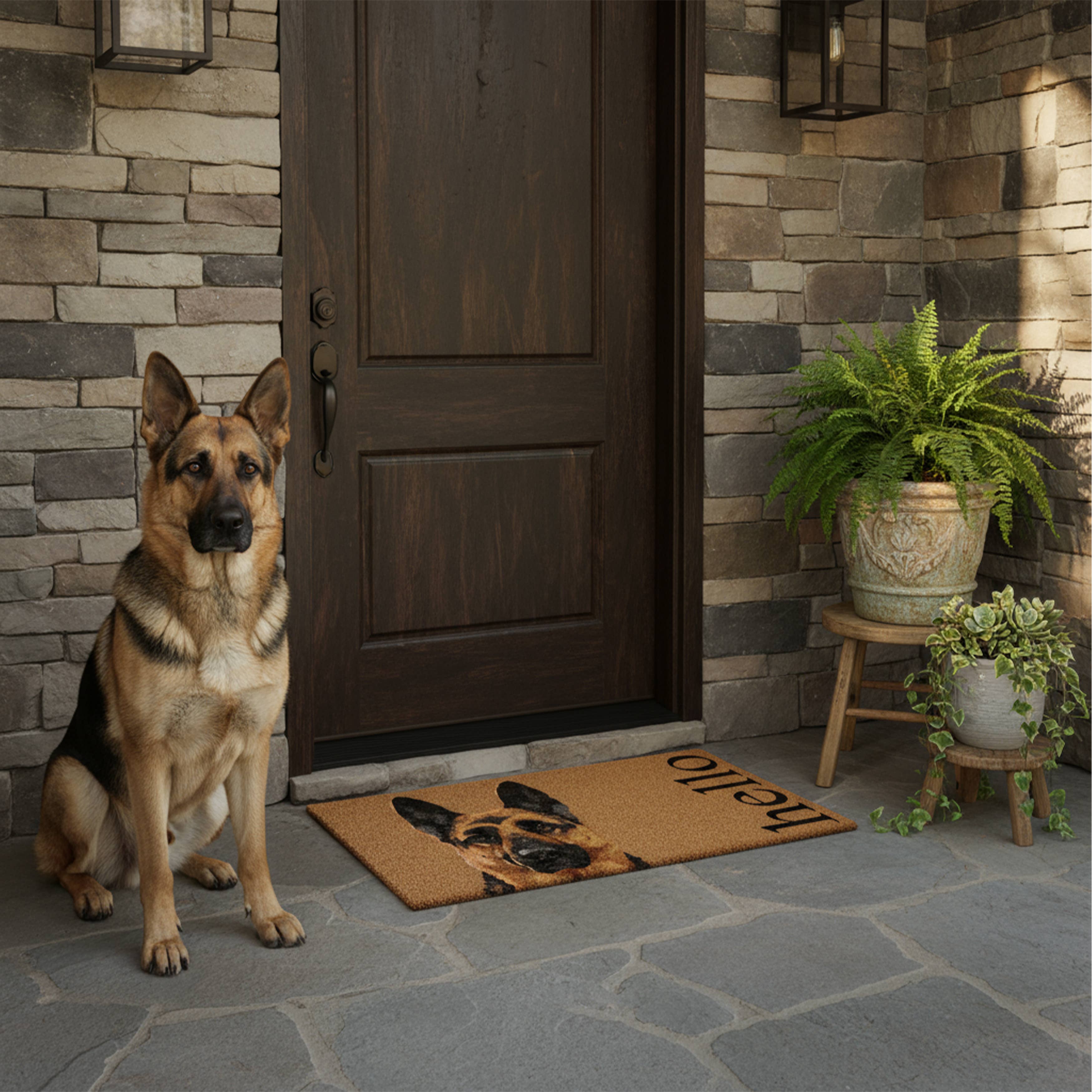 Calloway Mills - Wholesale Door Mat - German Shepard Dog Pet Doormat1