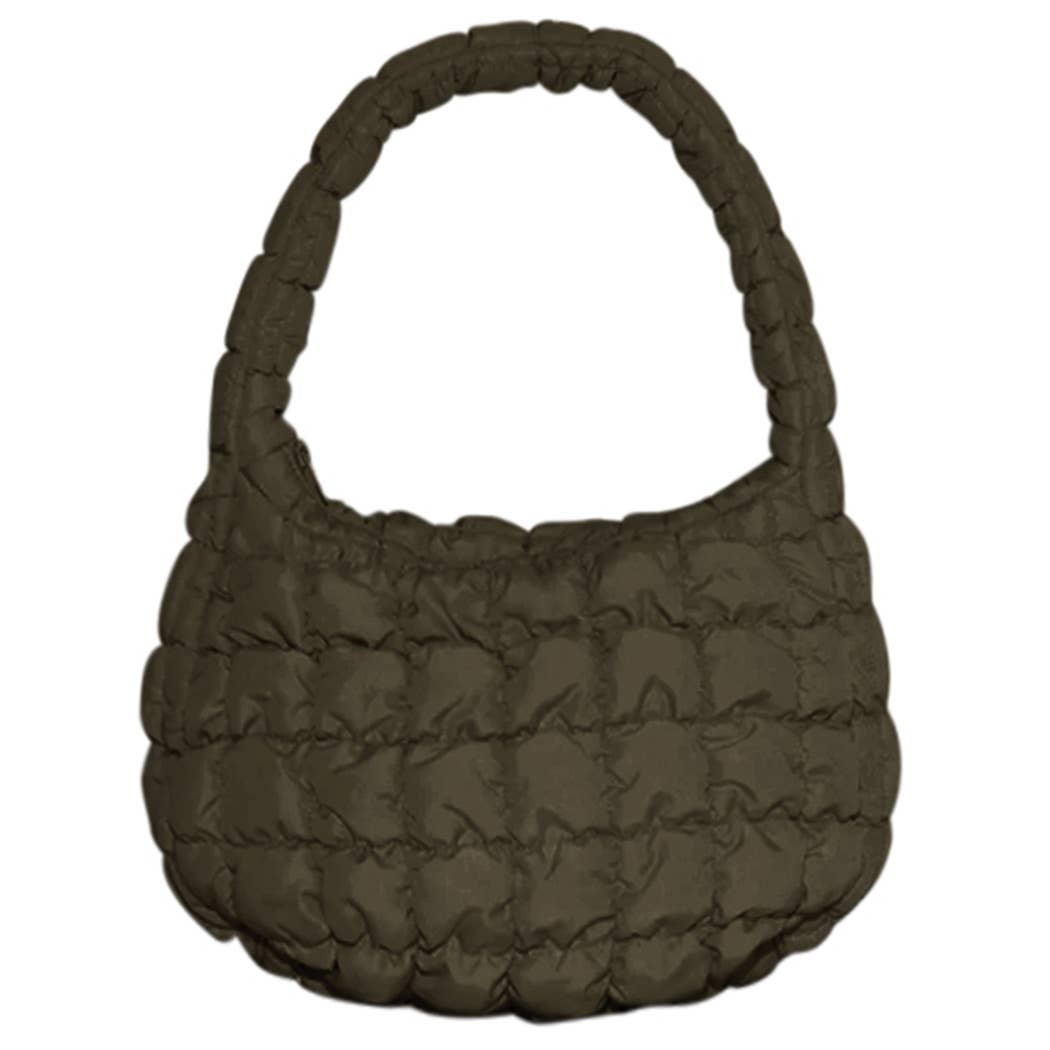 Fashion City – wholesale Axelremsväska – Dam – Snygg Puffer Lightweight Axelväska för kvinnor11