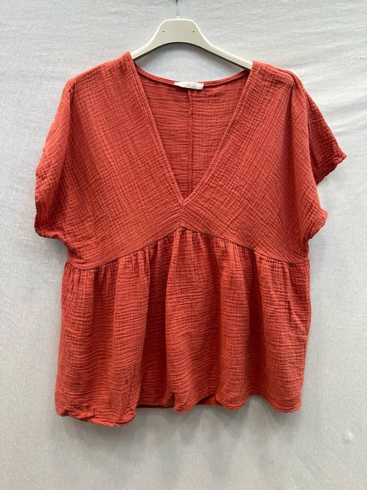 Mimi & Gogo - Wholesale Blouse - Women's - Cotton Gauze Blouse @5234-HGazeV7