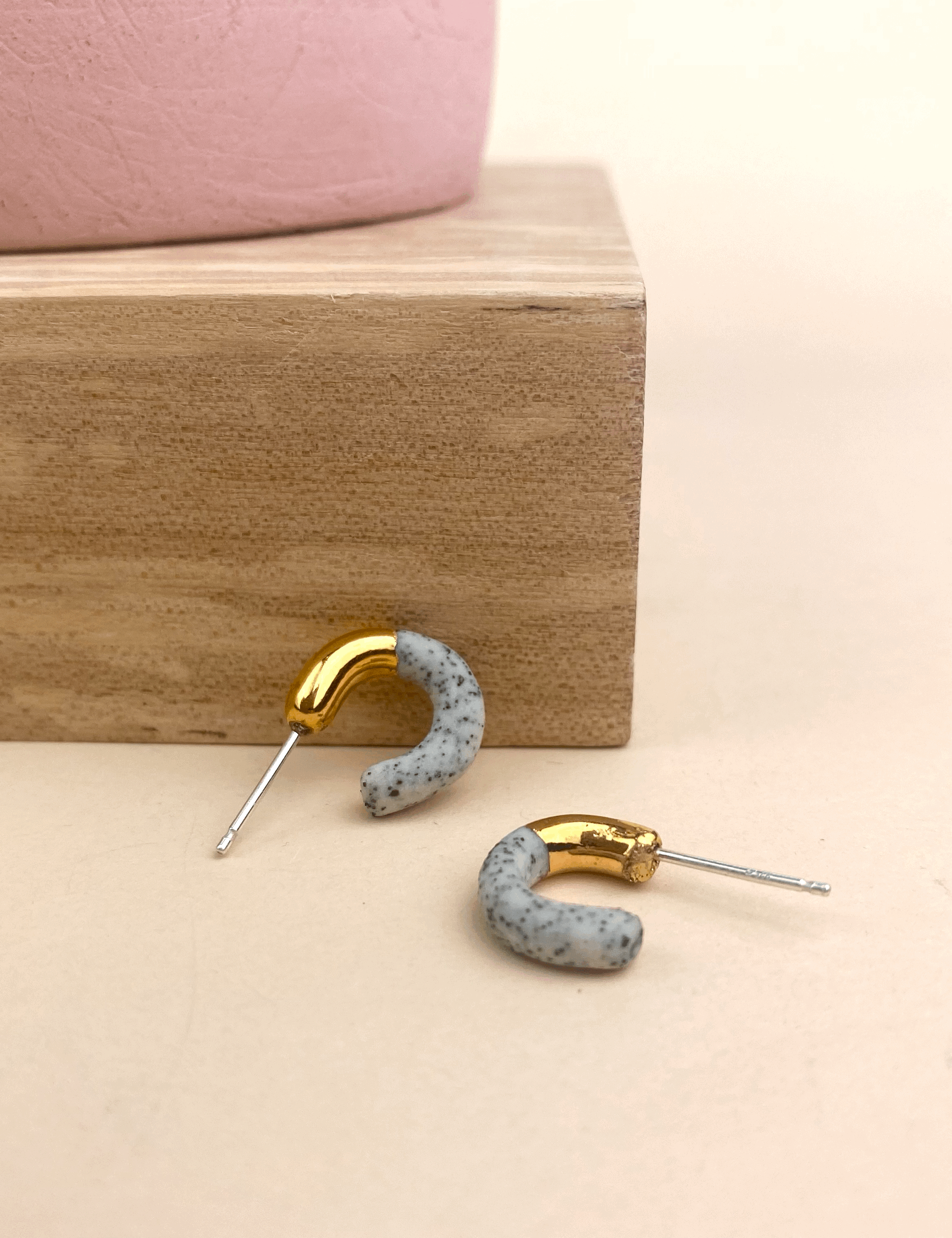 Barrow PDX - Wholesale Hoop Earrings - Porcelain Hoop Studs - Multiple Colors6