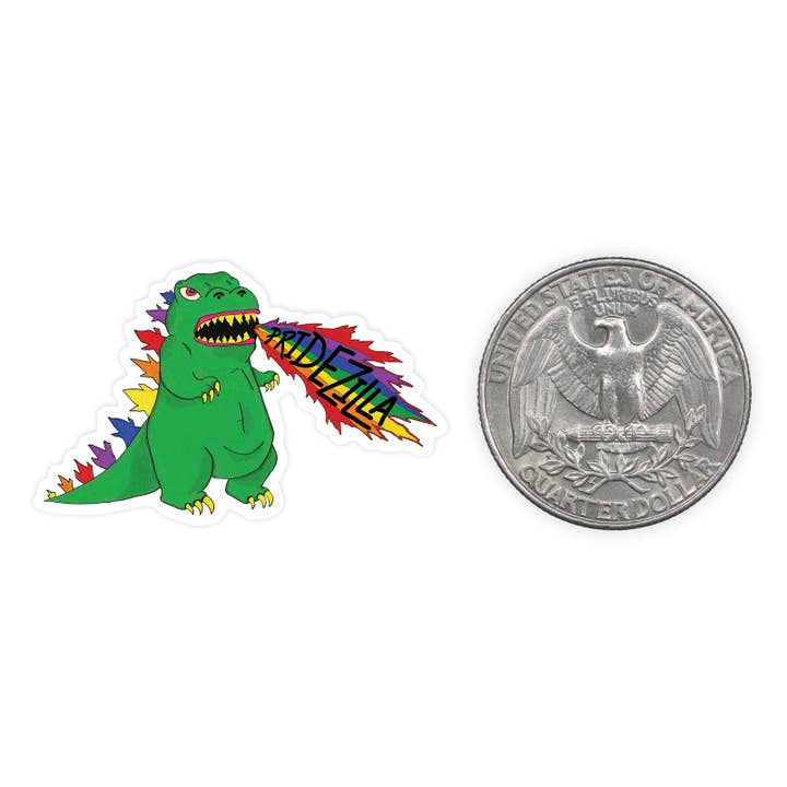 Minipegatina Pridezilla para venta al por mayor de Nice Enough Stickers