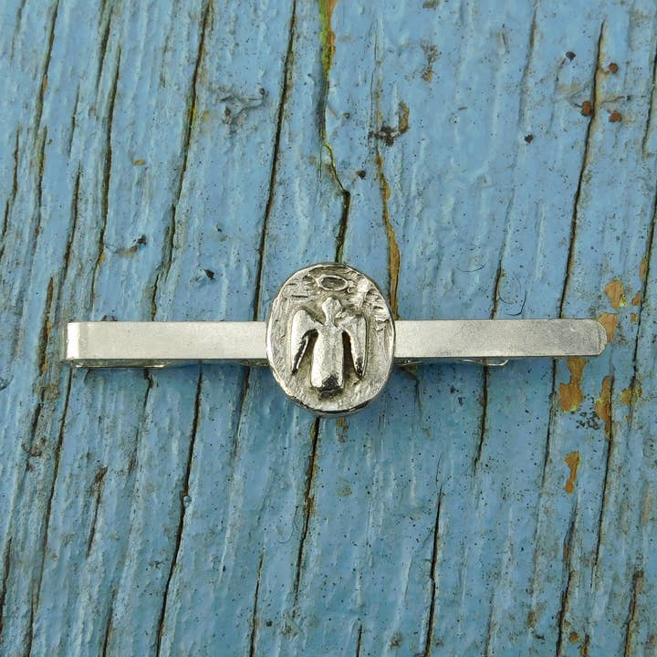 William Sturt Fine Pewter – wholesale Nål och knapp för kavajslag – Skyddsängel Bild Tenn Slips Slide Hand Cast av William