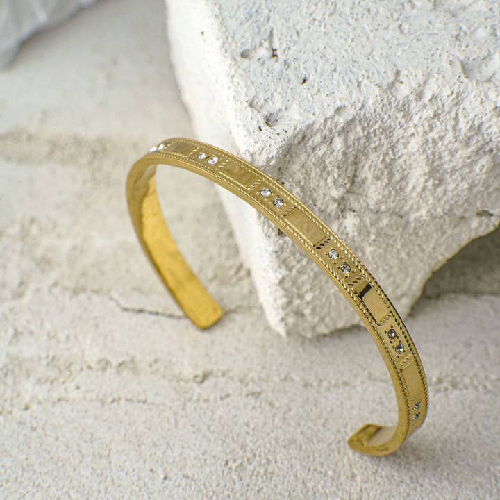Faya & Co. - Wholesale Cuff bracelet - Tunde Gold Bangle Bracelet