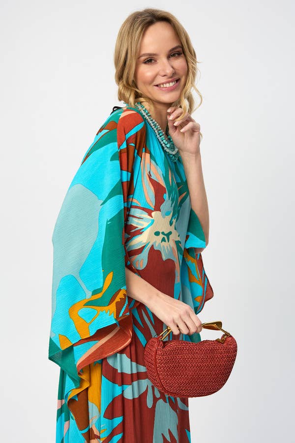 SAACHI - Wholesale Kaftan - Women's - Polychromatic Flowery Kaftan13