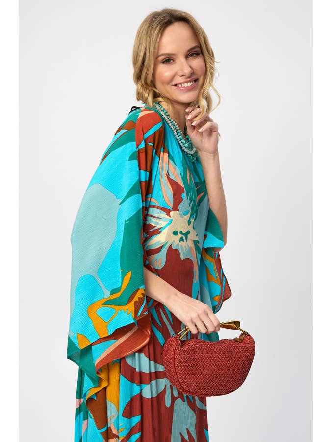 SAACHI - Wholesale Kaftan - Women's - Polychromatic Flowery Kaftan19
