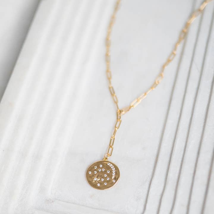 Reva Grey - Wholesale Pendant/Charm Necklace - Blair Coin Necklace