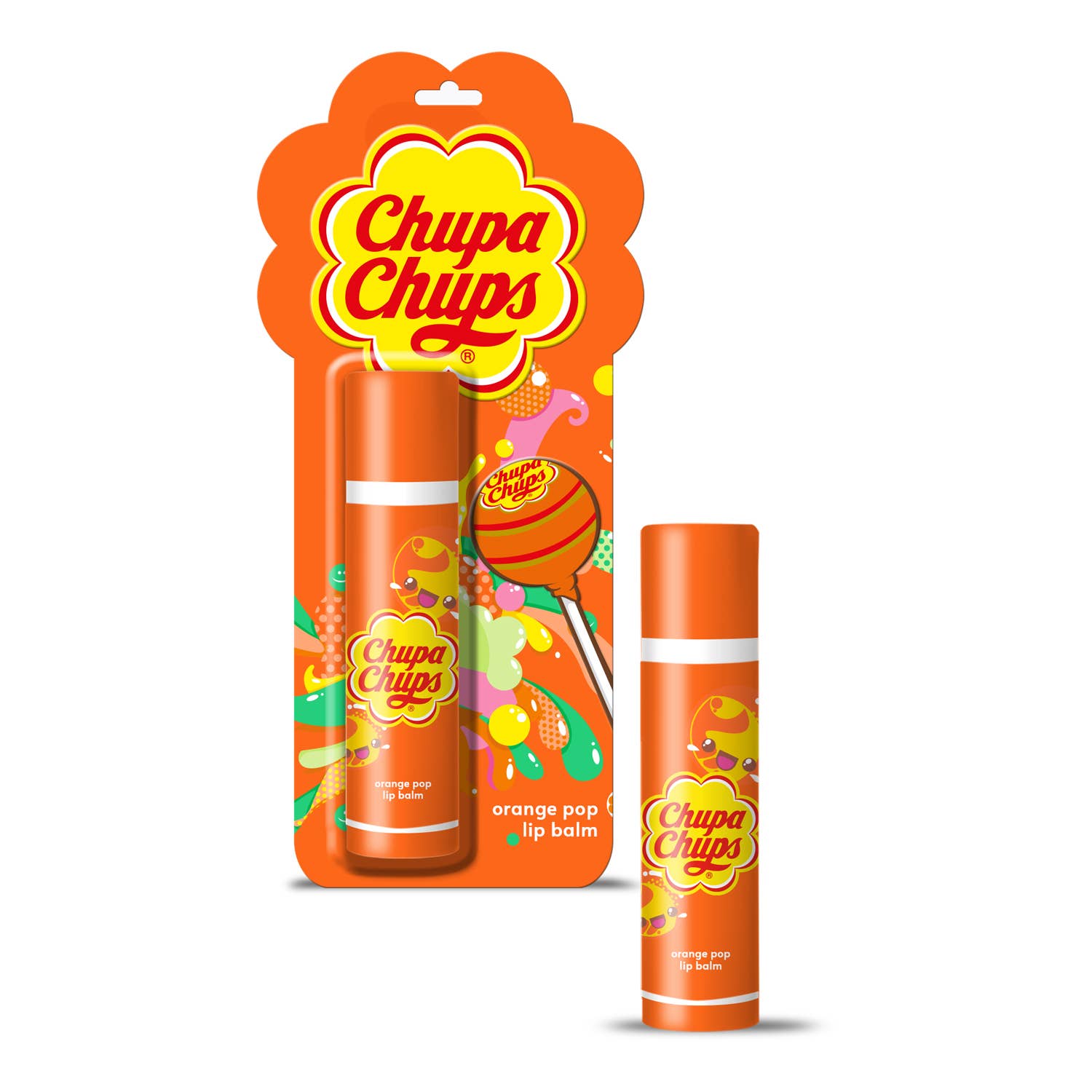 UBM - Vendita all'ingrosso Burro di cacao - CHUPA CHUPS - Balsamo labbra Orange Pop0