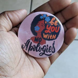 Be You Button Pin for wholesale by Self Care Tribe