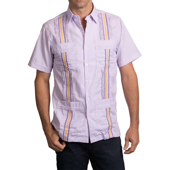 Geaux Tigers Game Day Guayabera for wholesale by Paris Texas Apparel Co.