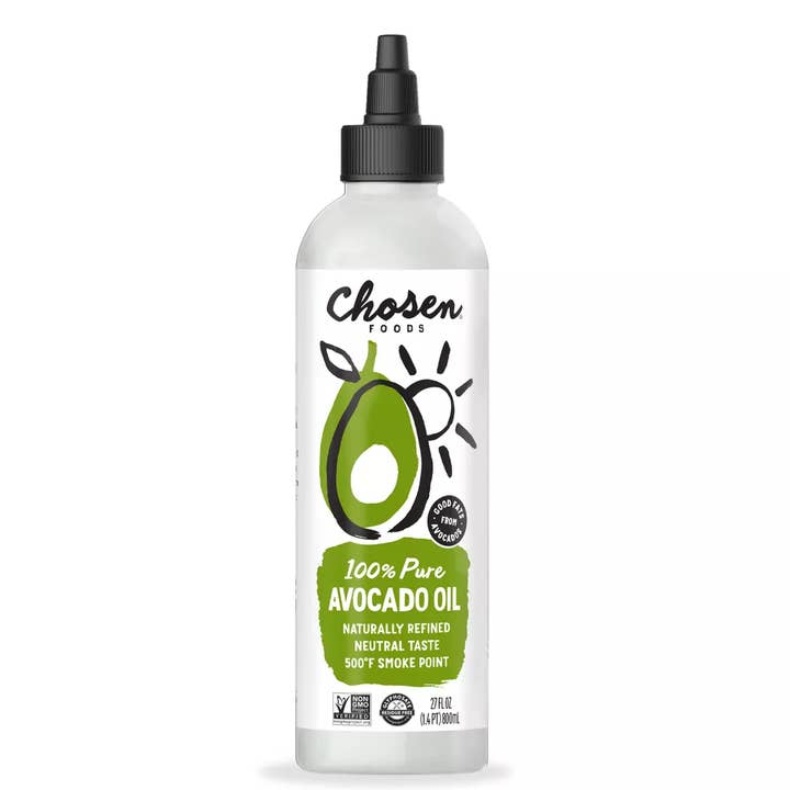 Bouteille à presser d'huile d'avocat Chosen Foods, 27 fl oz pour la vente par KeHE Distributors, LLC