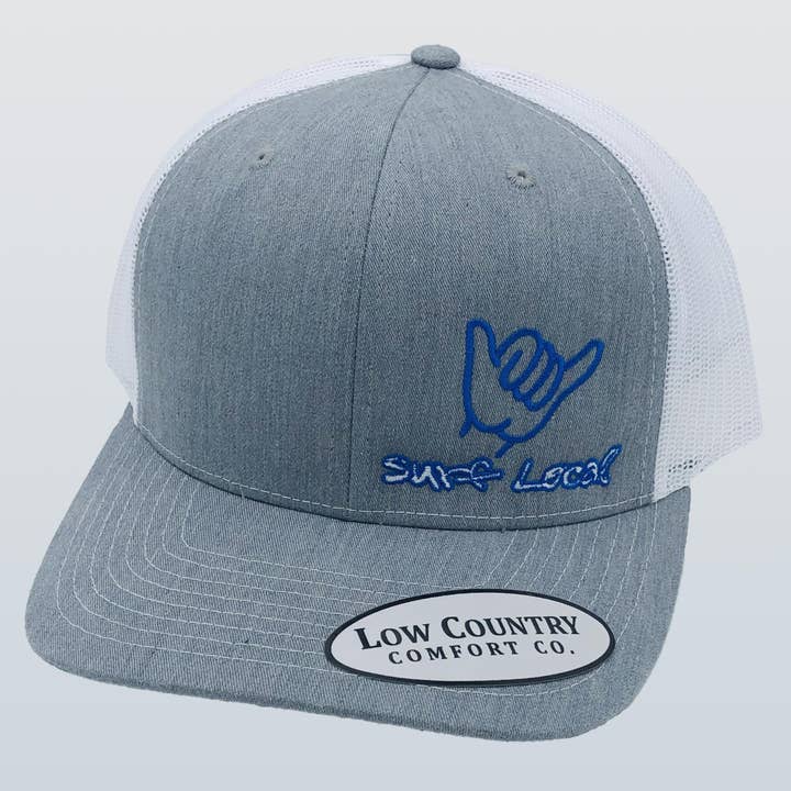 Chapeau chiné/blanc Surf Local pour la vente par Riverbed Threads