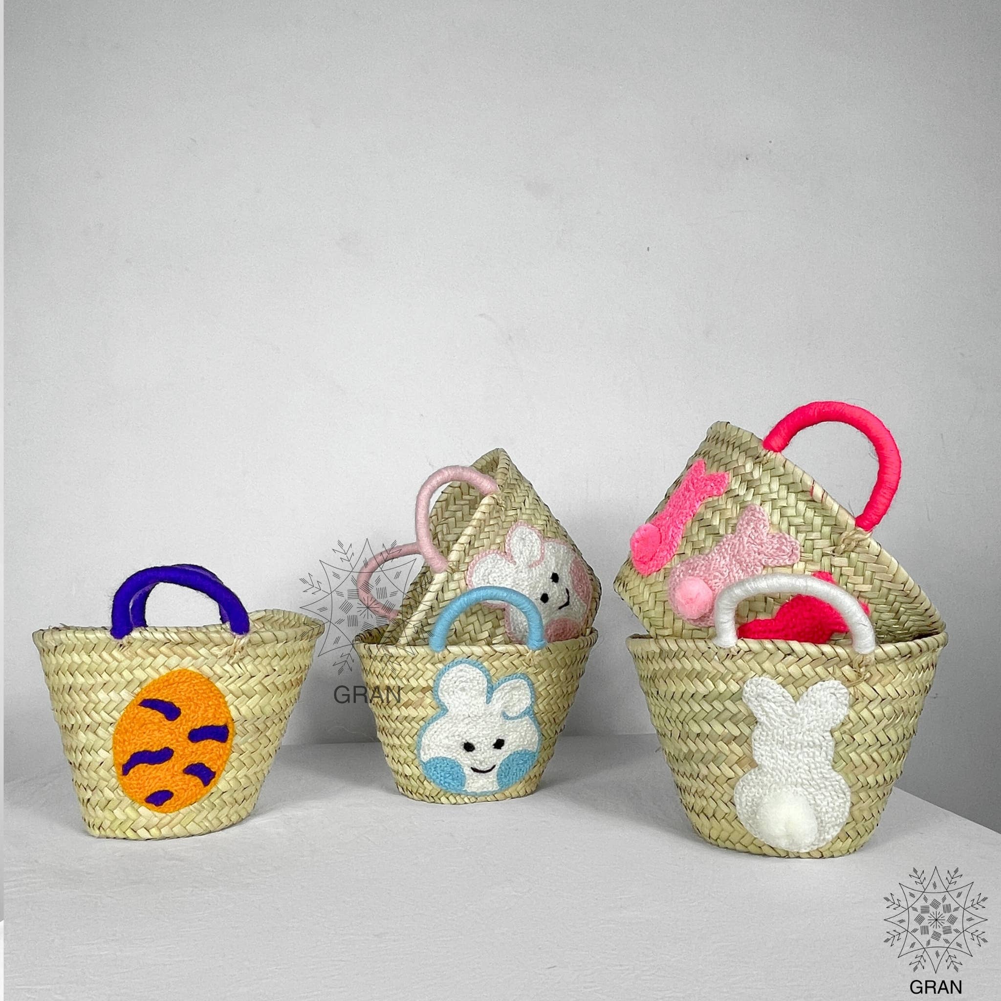 Gran Wholesale – wholesale Basket – Kids & baby – Easter Straw Basket, Personalized Easter Gift For Kids.6