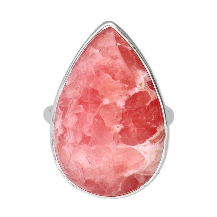 Rhodochrosite random droplet ring for wholesale by Vives de la Cortada S.L