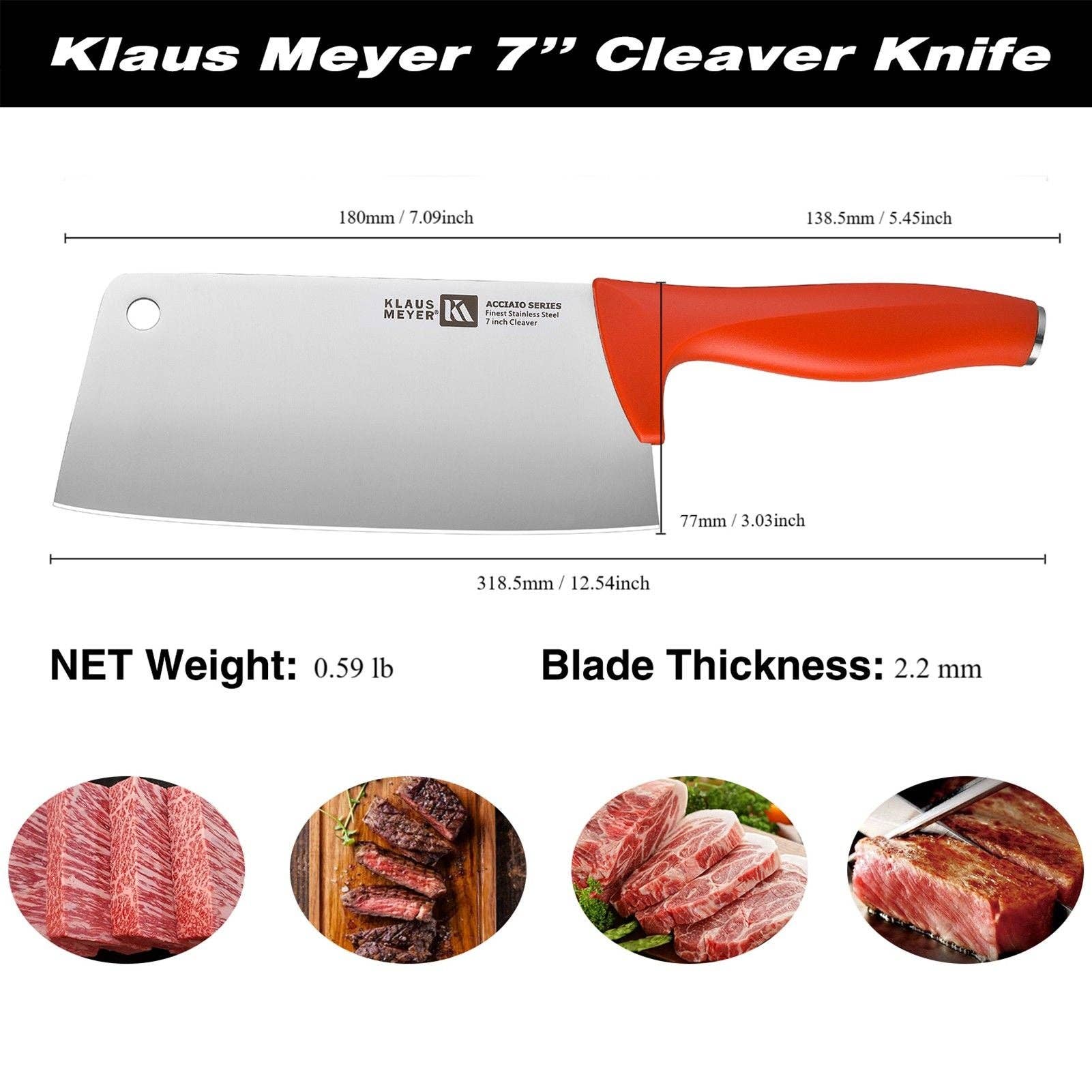 Klaus Meyer - Wholesale Keukenmes - Acciaio 7-inch hakmes11